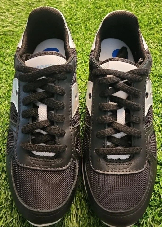 ¡NUEVO! MUJERES Saucony Shadow Original Negro Iridiscente Negro Zapatos EE. UU. Talla 7 Foto 2 de 4