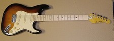 Sawtooth Electric Deluxe Guitar Sunburst Strat Maple Neck