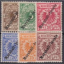 Marshall-Inseln Nr. 7-12 ungestempelt / gestempelt