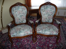 Antik - Zwei französische Armlehnstühle/Sessel im Stil des 18.Jh