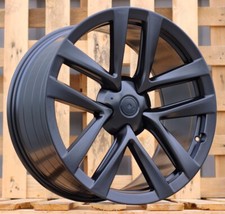 4 x 21 Inch 5x120 5 Spoke Design Black Matt Wheels: Fits For Tesla Model S X