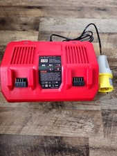 110V Rapid Double Dual Twin Charger For Milwaukee M18DFC Site Yellow Plug 