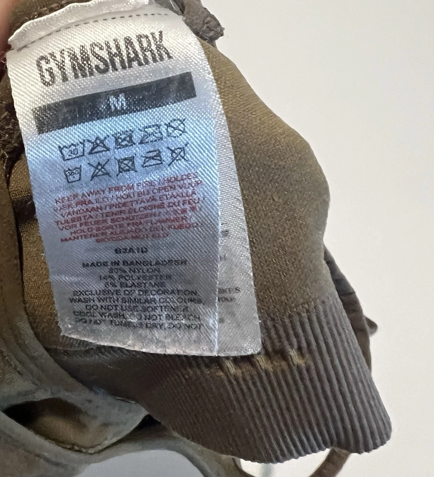 gymshark adapt fleck seamless burnt green brown tank-bra