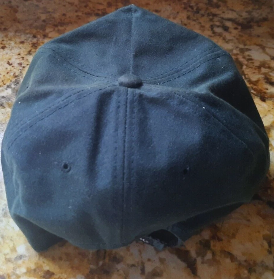 DE COLECCIÓN VERDE BORDADO MARRÓN ARMAS DE FUEGO CIERVO CAZA LOGO SOMBRERO AJUSTABLE Foto 4 de 4