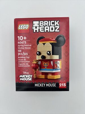 LEGO 40673 BRICKHEADZ Spring Festival Mickey Mouse  Brand New In Hand! ship now