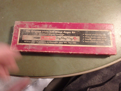 8J- 2 vintage IRWIN expansive bit box (62T and  and bit- (#21) ) & #2 with box