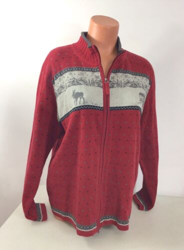Woolrich Sweater Full Zip Womens XL