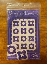 Simple Harmony Quilt Pattern Simple Curves Sizes Lap/ Double/Queen/King New! 