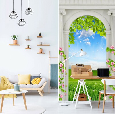 3D Arches Lawn 454RAIG Wallpaper Mural Self-adhesive Removable Sticker Kids Amy