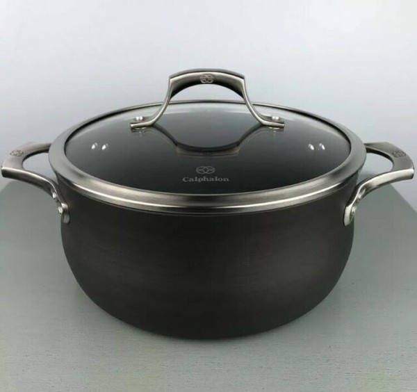Calphalon Unison Sear Nonstick 5 Quart (5 Qt) Dutch Oven With Lid Cover