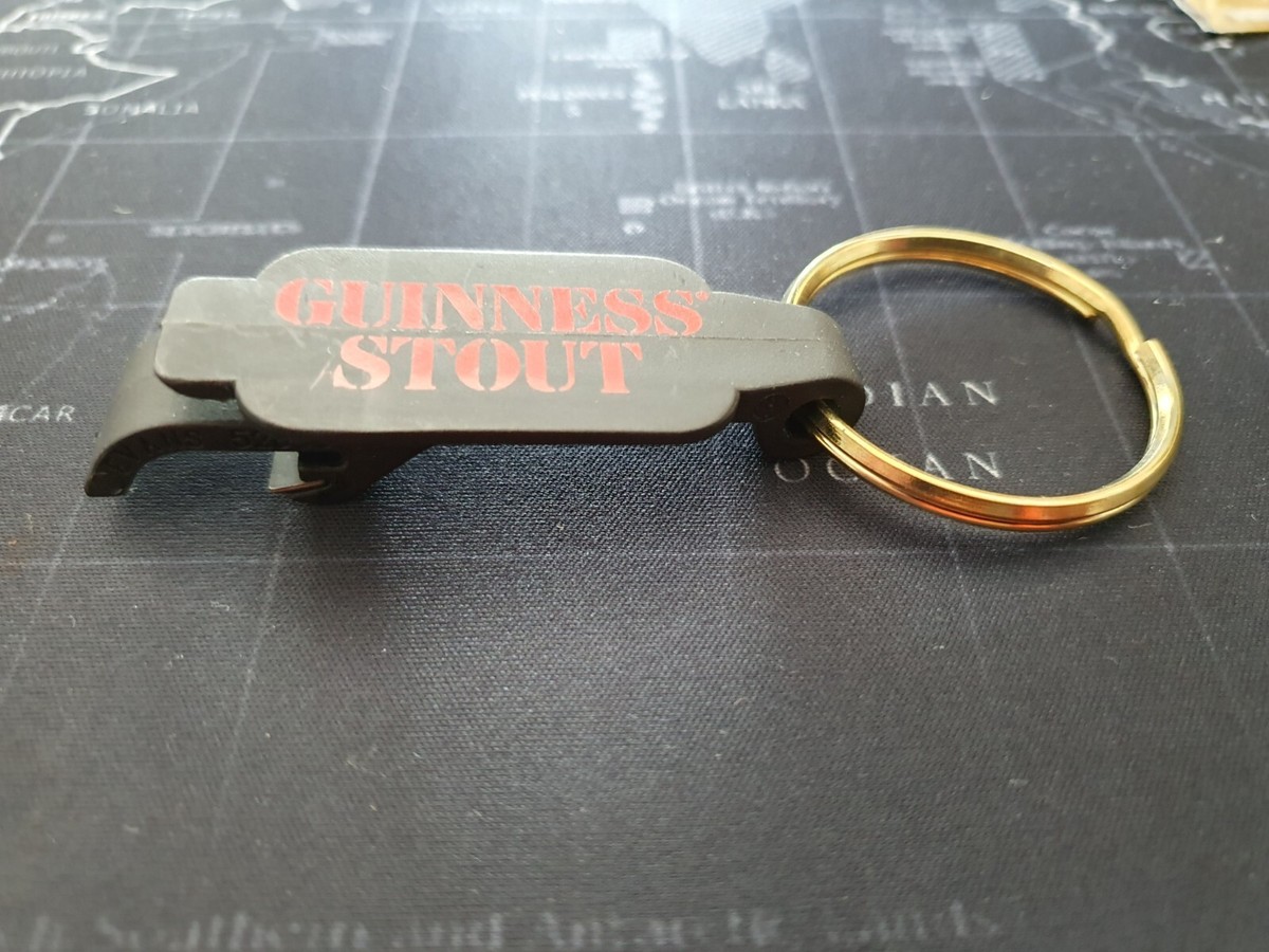 Rare Guinness Stout Bottle Opener Key Ring Chain UK