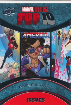 TI-9 AMERICA 1 (2018) 2017 Upper Deck Marvel Annual TOP 10 ISSUES