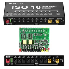 MOSK ISO 10 Isolated Output Guitar Effect Pedal Power Supply Station + Cable