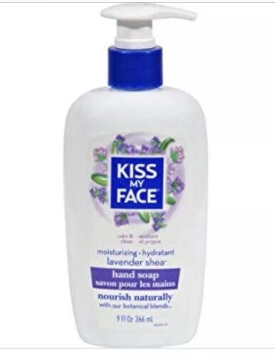3 Bottles Kiss My Face Moisture Liquid Hand Soap Lavender Shea 9 oz - Picture 1 of 6