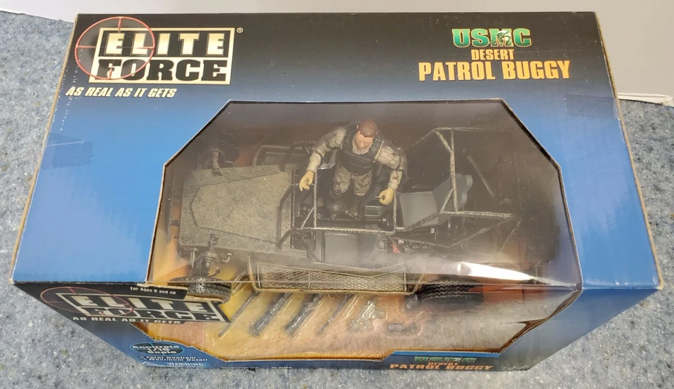 Elite Force 1/18 USMC Desert Patrol Buggy #21183 Bluebox 2002 -NIB - Image 2 of 3