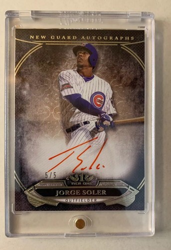 Jorge Soler RC 2015 Topps Tier One Autograph Auto Rookie Card 5 5 Asia 