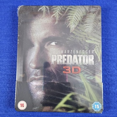 blu-ray PREDATOR 3D Steelbook *NEW* 1987 Arnold Schwarzenegger REGION FREE
