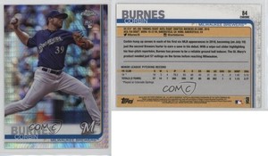 2019 Topps Chrome Prism Refractor Corbin Burnes #84 Rookie RC