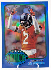 Topps 2026 Heritage Pat Surtain II Denver Broncos #249 Chrome True Blue /150