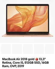 MacBook Air 13,3” gold 16GB Ram 512GB SSD MID 2018