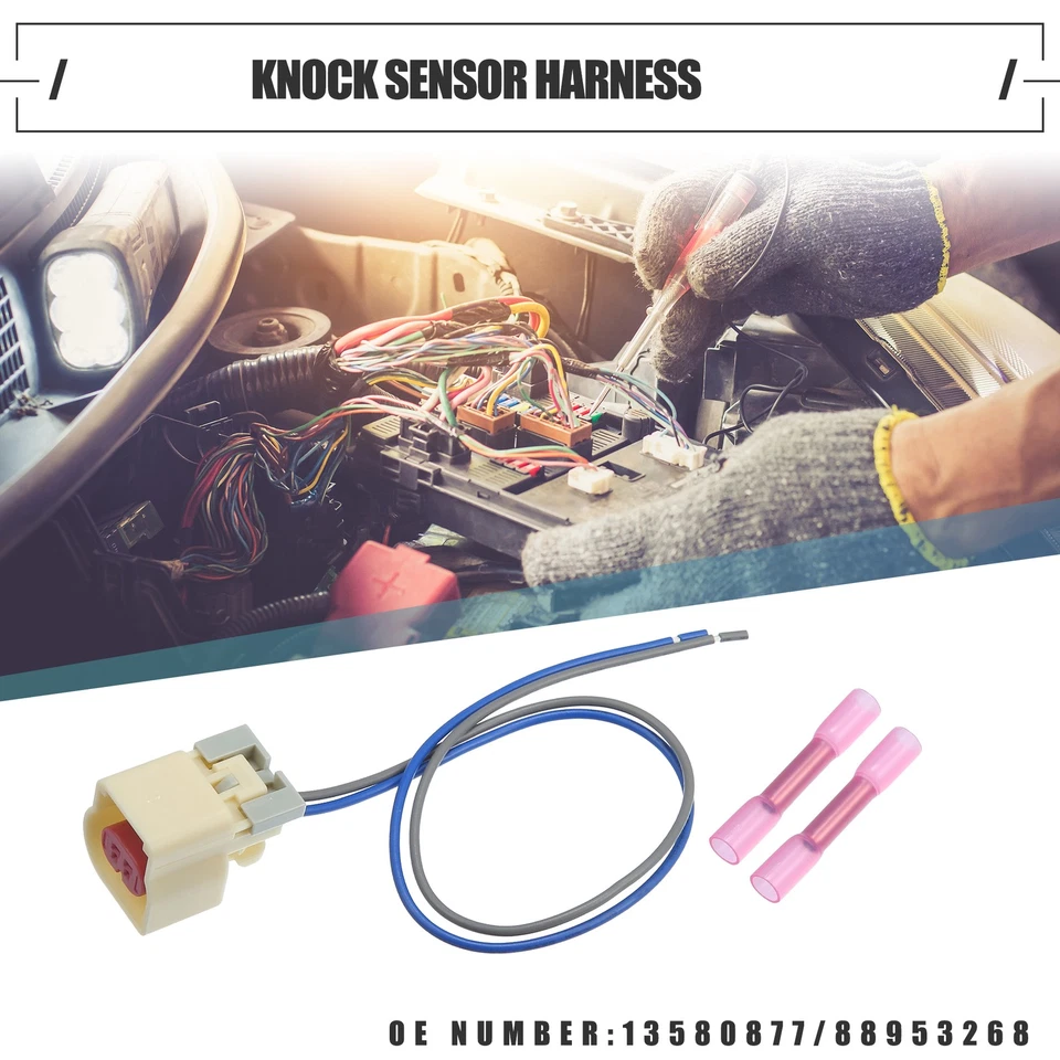 Car Knock Sensor Harness for BUICK ENCLAVE Plastic No.13580877 Blue 1 Set - Изображение 2 из 4