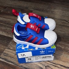 Adidas Superstar 360 Shoes FW1990 Disney Goofy Toddler Slip On Size 7K New