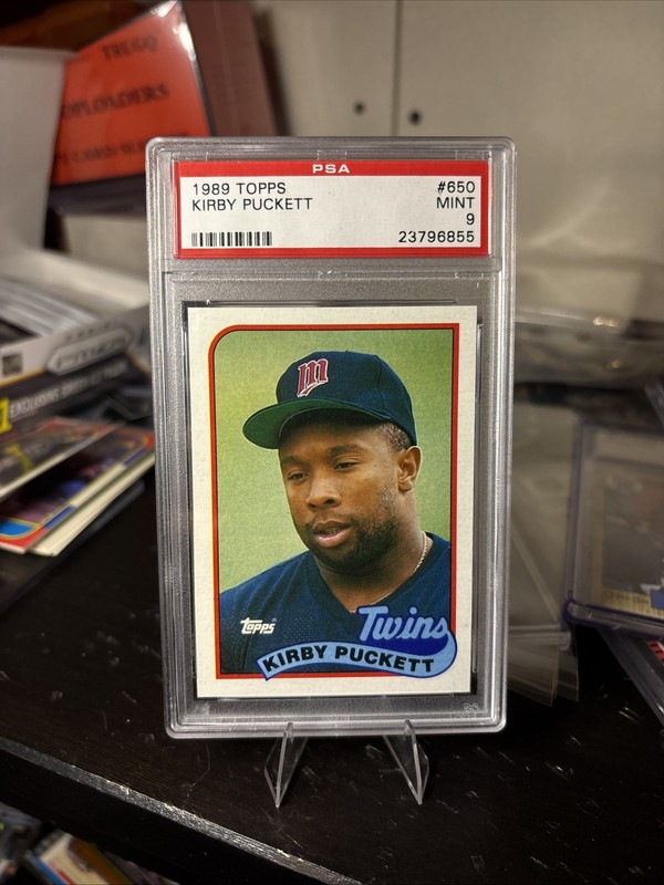 Kirby Puckett 1989 Topps #650 Minnesota Twins PSA 9 Mint