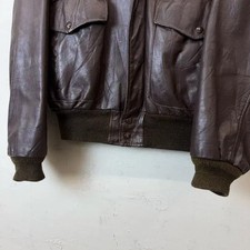 70s USA Excelled Leather A2 Bomber Jacket - Size 46