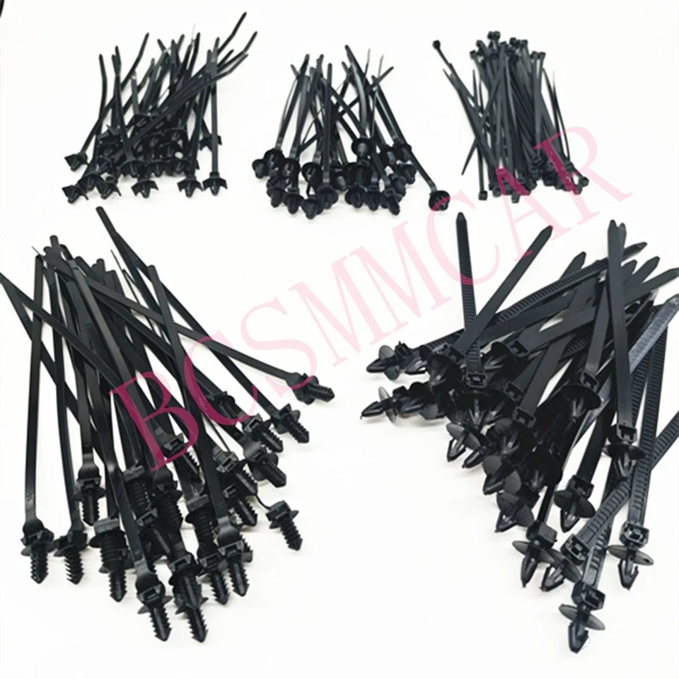 Car Wire Fastener Tie Cable Clamp Clip Harness Organizers For Corrugated Pipe Foto 2 de 4