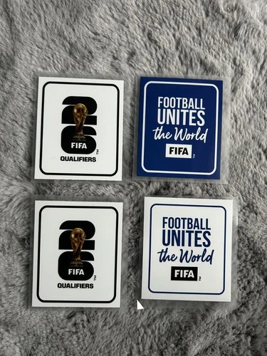 FIFA 2026 26 QUALIFIERS + FOOTBALL UNITS THE WORLD Blue White World Cup Patch