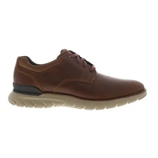 Rockport Total Motion Sport Plain Toe Oxford Mens Brown Oxfords Shoes