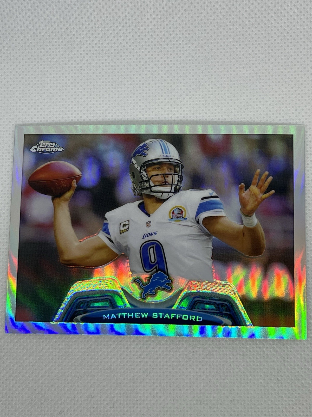 Matthew Stafford 2013 Topps Chrome Refractor #140 Detroit Lions