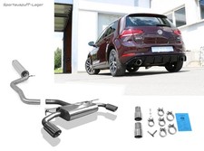 Fox Sportauspuffanlage VW Golf 7 FL in GTI-Optik je 114mm doppelwandig