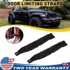 Limiting 2X Door Firm Black Check For Jeep Strap Wrangler YJ CJ TJ JK JKU US