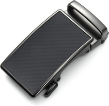 40mm Ratchet Belt Buckle Only for 1 3/8 Slide Belt Strap, Automatic Click Buckle