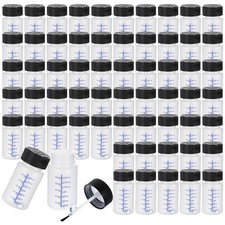 Touch Up Paint Bottles Brushes Mixing Balls Lids 2 oz Auto Repairs 60 PCS