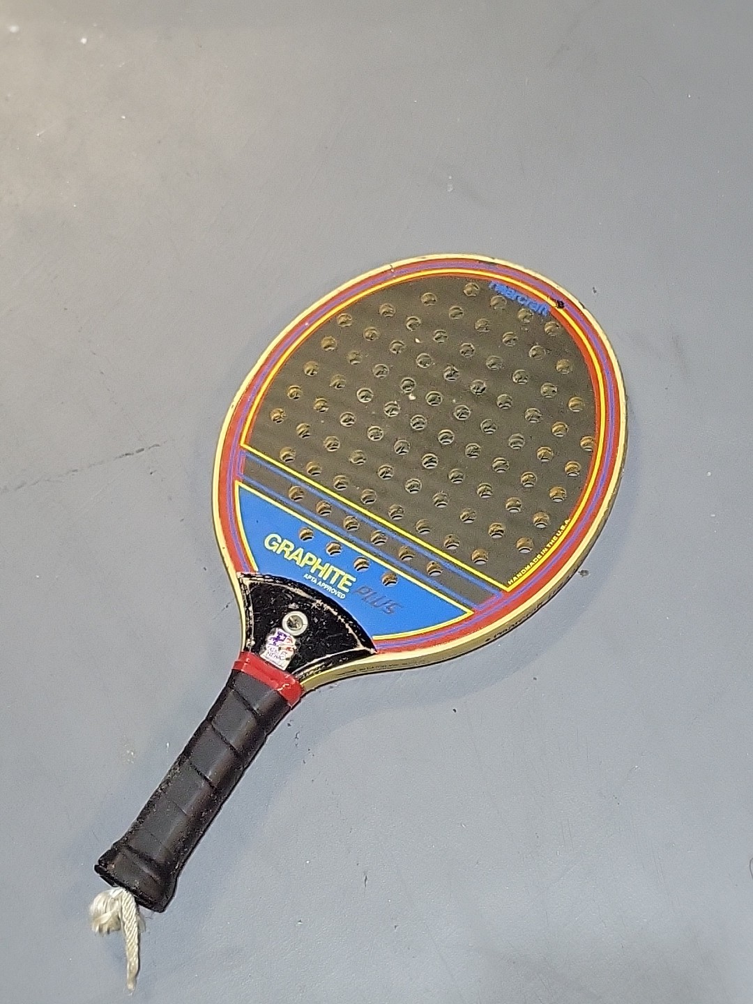 Vintage Marcraft Graphite Plus Platform Tennis Paddle Ball R