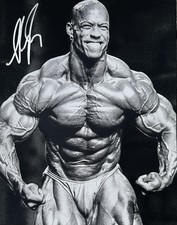 SHAWN RAY SIGNED 11X14 PHOTO IFBB HALL OF FAME RACC TRUSTED THE GIANT KILLER B