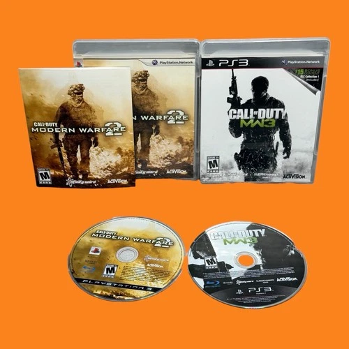 Call of Duty Modern Warfare (2 Complete CIB) + 3 PlayStation 3 PS3 Lot Refurb