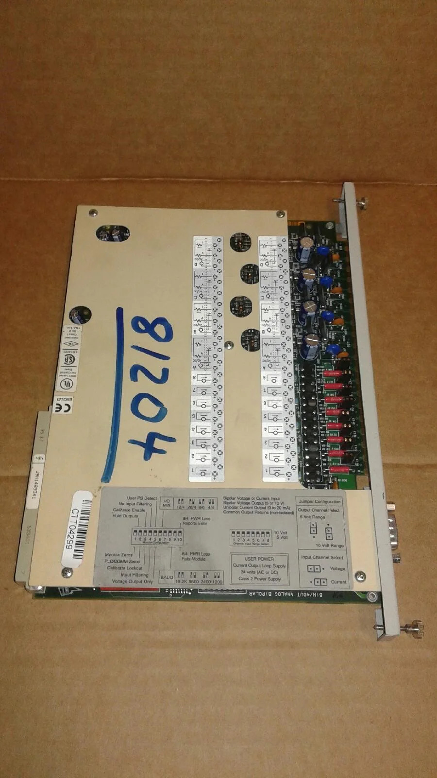 Module Analogique I/O Bipolaire Siemens 505-7016 8IN/4OUT - Reconditionné