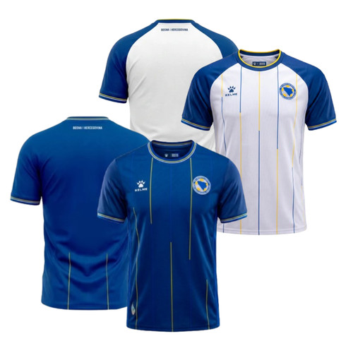 Bosnia and Herzegovina 2026-27 Home Away MEN Jersey Blue/White NWT