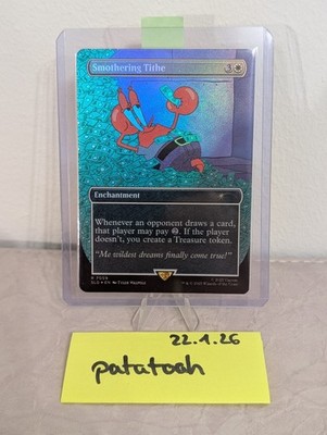 Smothering Tithe - MtG SPongebob Secret Lair Foil NM
