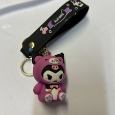Hello Kitty Kuromi Halloween Keychain Women Pendant Backpack Car Witch