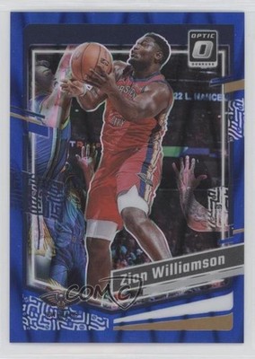 2023-24 Panini Donruss Optic Blue Seismic Prizm 190/249 Zion Williamson #35 1lu5