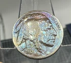 1937 Buffalo Nickel with Iridescent Color