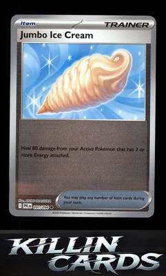 Reverse Holofoil Jumbo Ice Cream 091/094 Pokemon Uncommon ME02: Phantasmal Flame