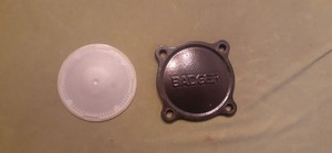 Badger Model 25 LP(!) Water Meter Bottom Freeze Plate.  For The **LP** Model 25!