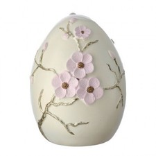 5" RESIN EGG WITH CHERRY BLOSSOM DESIGN Easter Decor NEW 2025