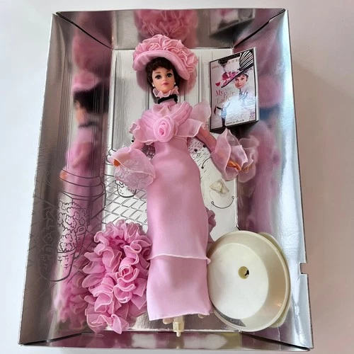 Mattel Barbie My Fair Lady Eliza Doolittle Doll Pink Ruffled Floral Dress VTG