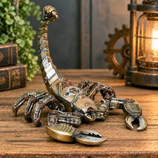 Steampunk Skorpion Ornament Zahnräder Zahnräder Harz Statue Industrial Gothic Wohndeko